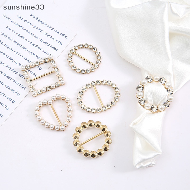 Su Thắt Lưng Ngọc Trai Cố Định Góc Quần Áo Thun Có Thể Điều Chỉnh Phụ Kiện Trang Trí Thông Dụng Cho