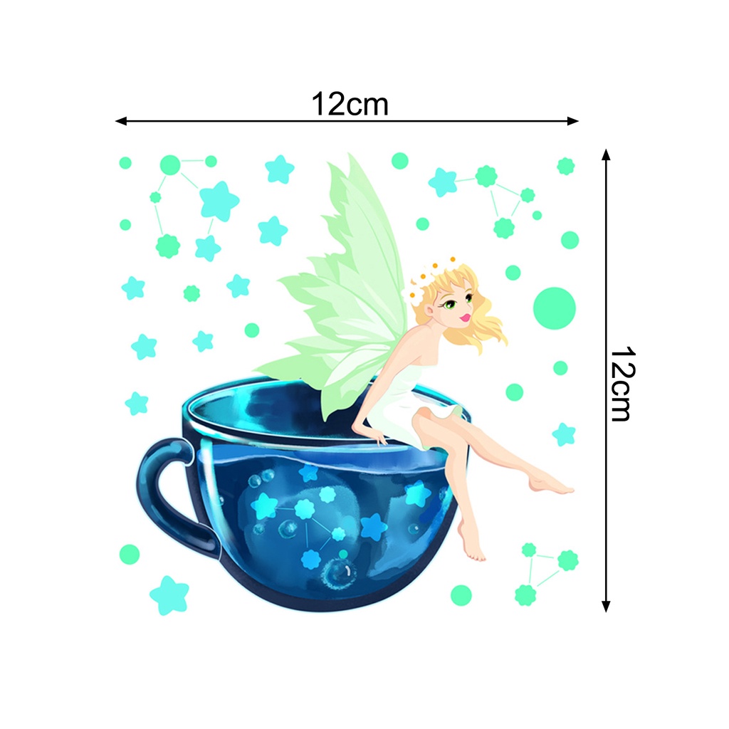 Miếng Dán Tường Bằng PVC Phát Quang Tự Dính Trang Trí Nhà Cửa