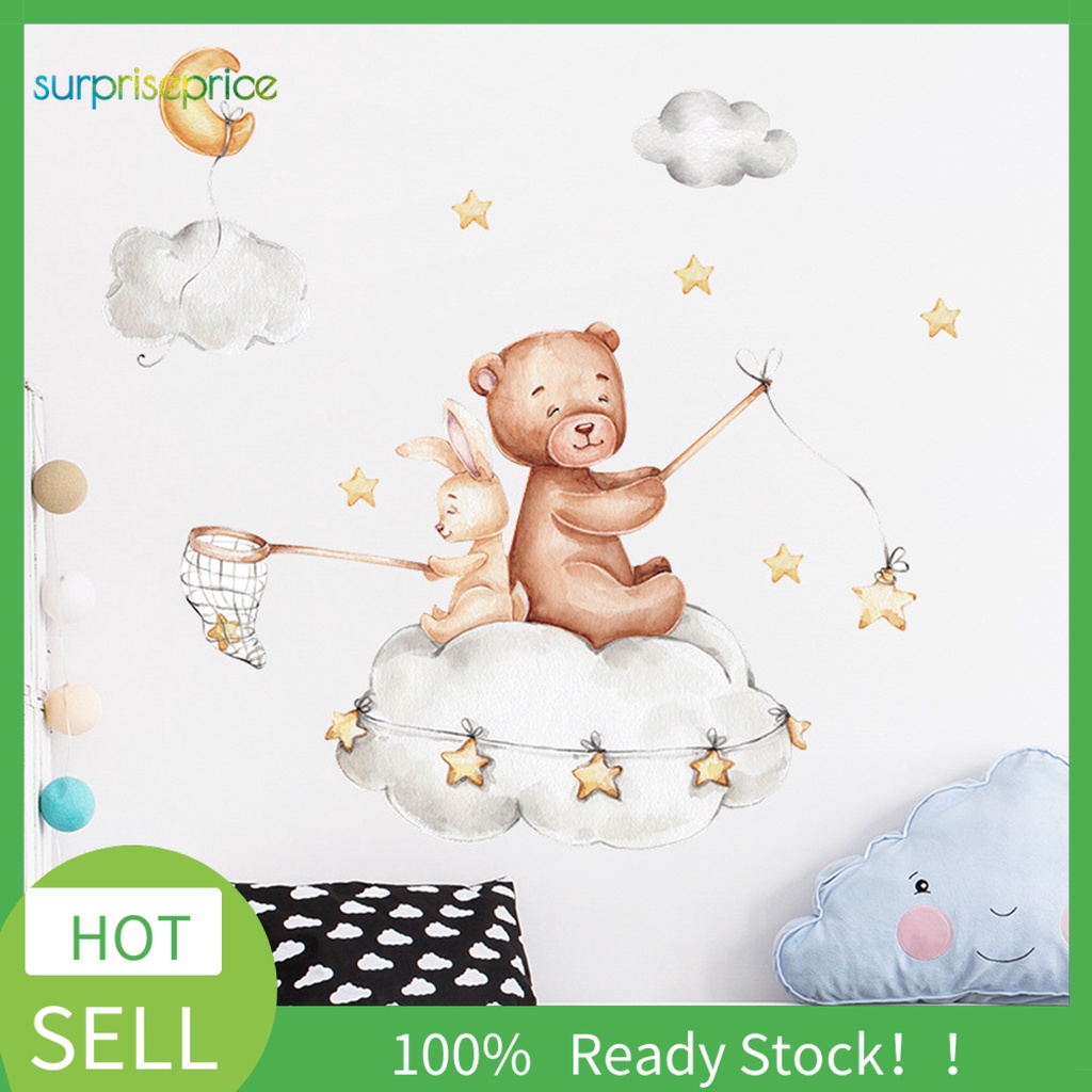 Miếng Dán Tường Bằng PVC Chống Nước Họa Tiết Hoạt Hình Bắt Mắt Trang Trí Nhà Cửa DIY