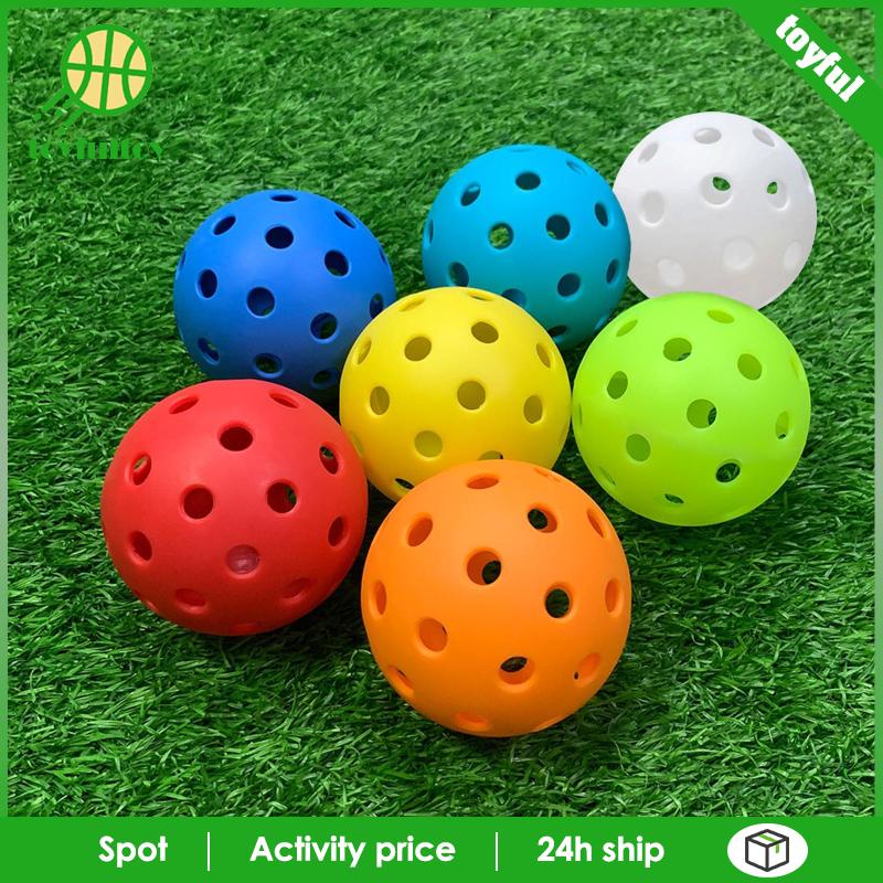 Bộ 7 Quả Bóng Pickleball 40 Lỗ Cho Trò Chơi Giải Trí Trong Nhà / Ngoài Trời