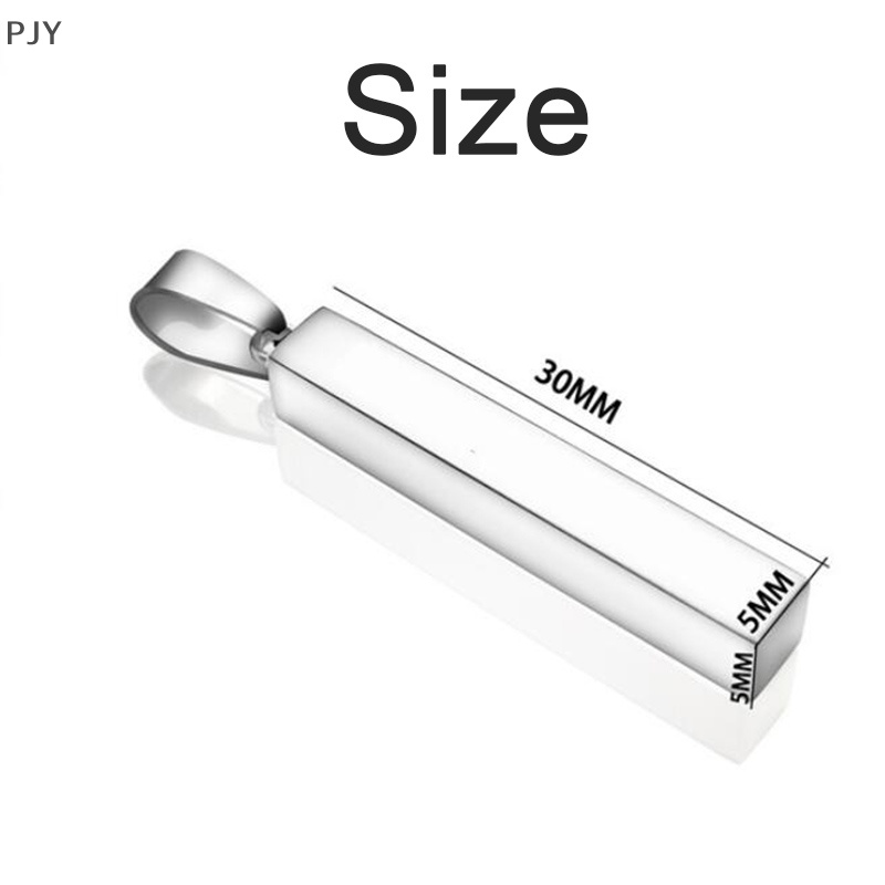 Vòng cổ Mặt Hình Cột Điều Ước Bằng Thép Không Gỉ PJY I Love You Cho Người Yêu PJ