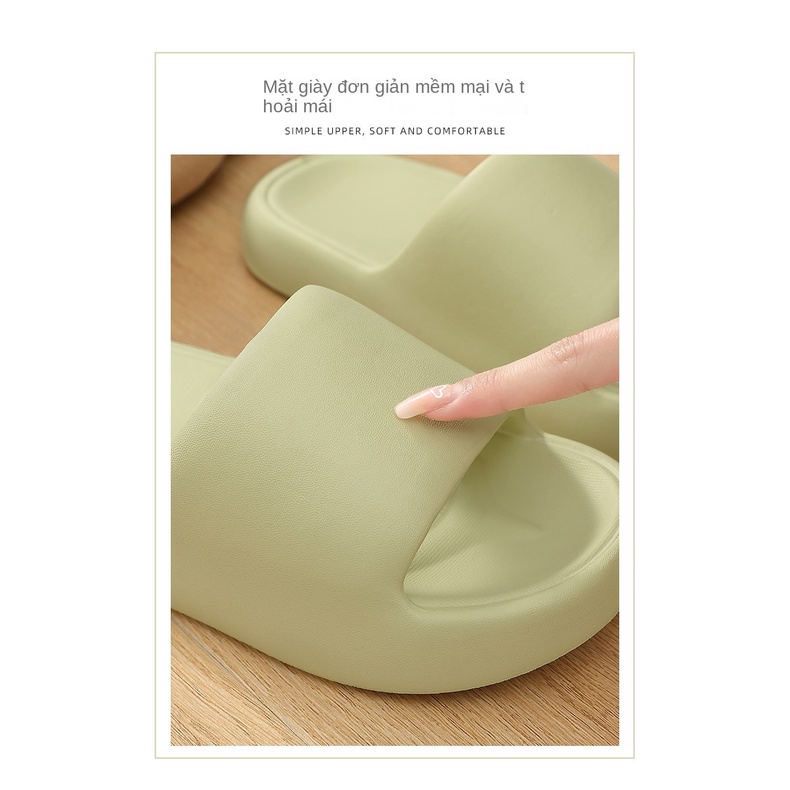 Dép Đi Trong Nhà Bằng EVA Đế Mềm Chống Trượt Màu Trơn Dành Cho Nữ