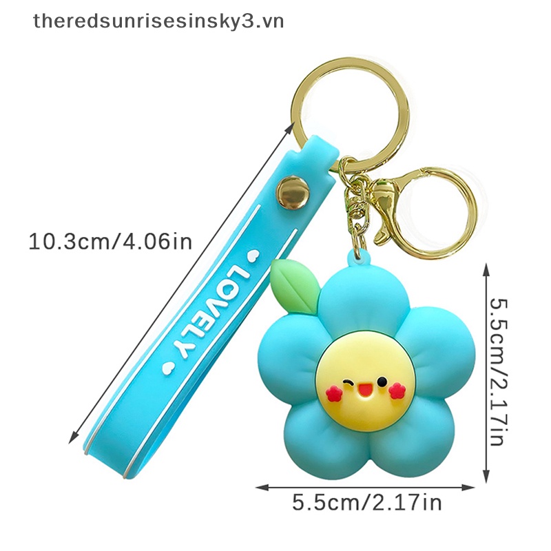 Móc Khóa Hình Hoa Cười Ngọt Ngào Sáng Tạo Thời Trang Cho Cặp Đôi