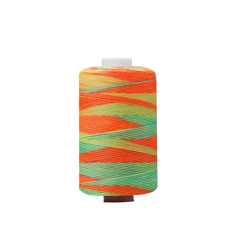 1 Cuộn Chỉ Polyester Màu Cầu Vồng 1000 Kích Thước Cho Máy May