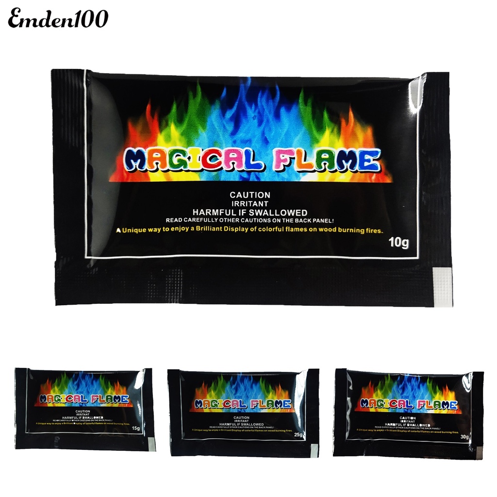 Túi Bột 10g / 15g / 25g / 30g Tạo Hiệu Ứng Ngọn Lửa Thay Đổi Màu Sắc Tiện Dụng Cho Lễ Hội / Cắm Trại