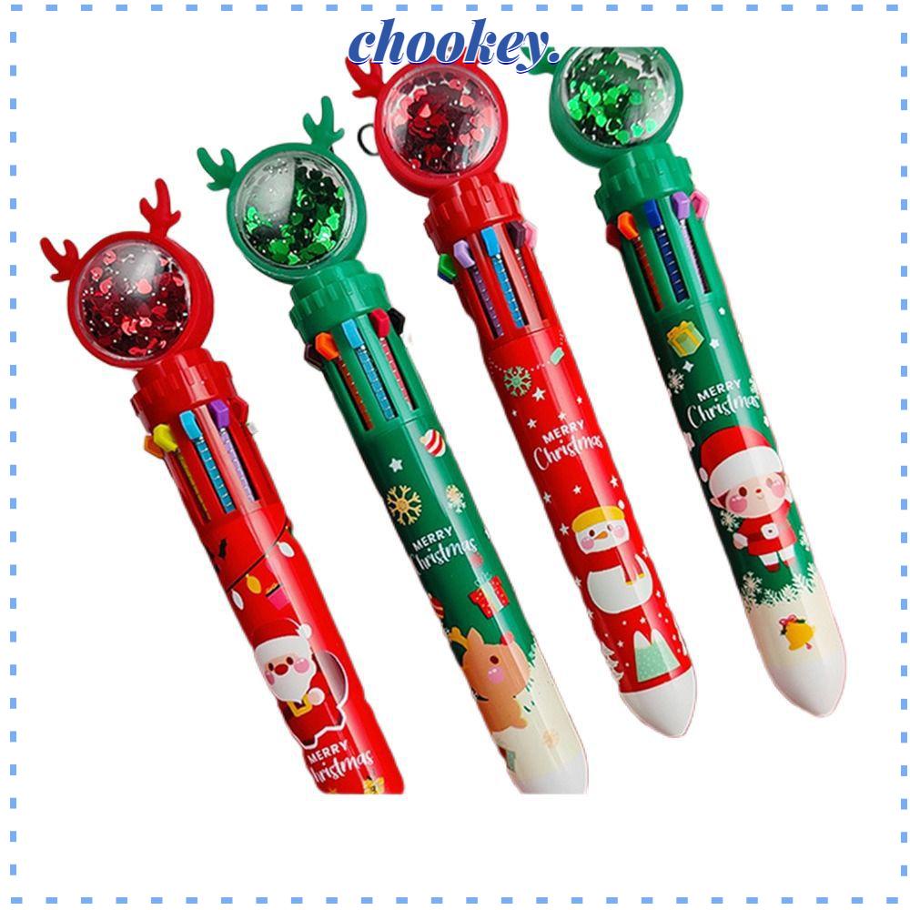 CHOOKEY 1 Bút Bi Chủ Đề Giáng Sinh Dễ Thương