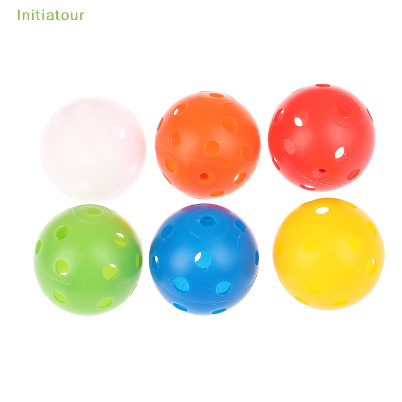 Túi 24 Quả Bóng Golf Bằng Nhựa 42MM Đục Lỗ Nhiều Màu Sắc