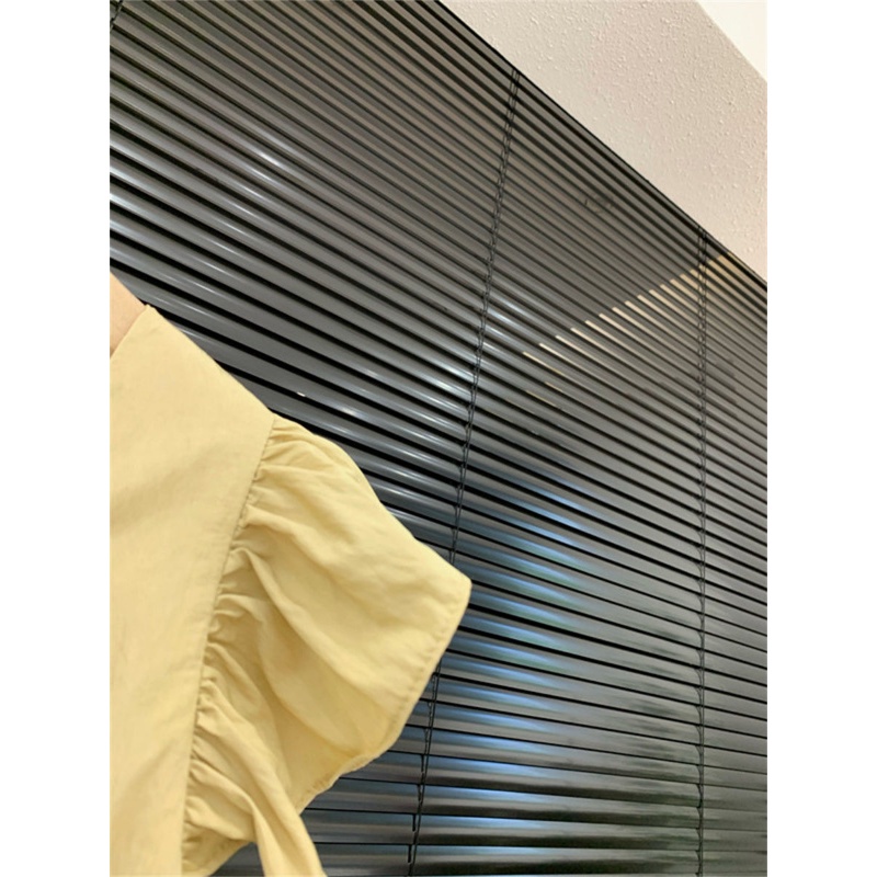 Bộ Áo Sơ Mi Tay Cánh Tiên + Quần Dài Ống Rộng Thời Trang Mùa Hè Hàng Mới Dành Cho Bạn Nữ