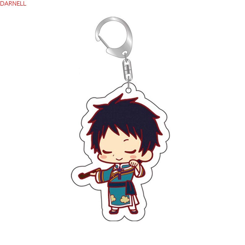DARNELL Móc Khóa Hình Nhân Vật Hoạt Hình Anime Bằng Acrylic