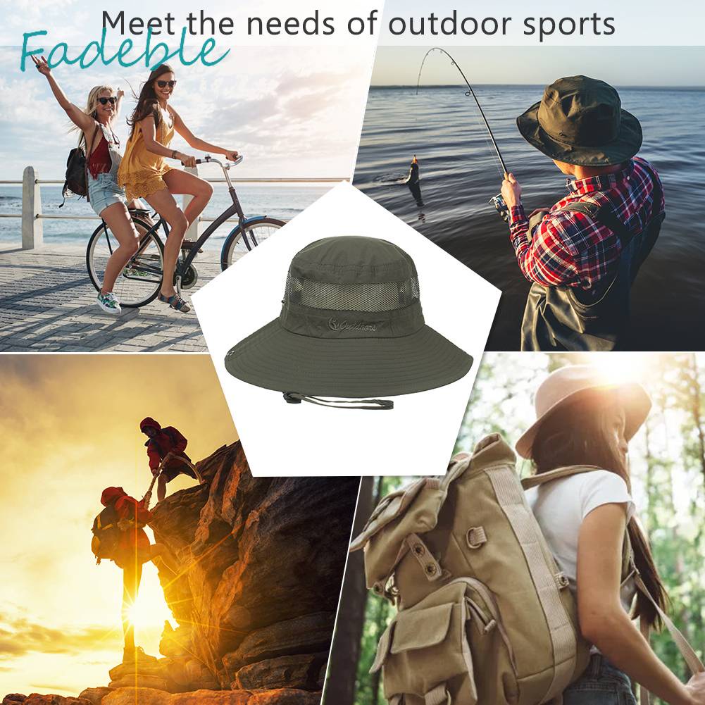 Mũ Chống Tia UV Thoáng Khí Tiện Dụng Khi Đi Câu Cá / Làm Vườn