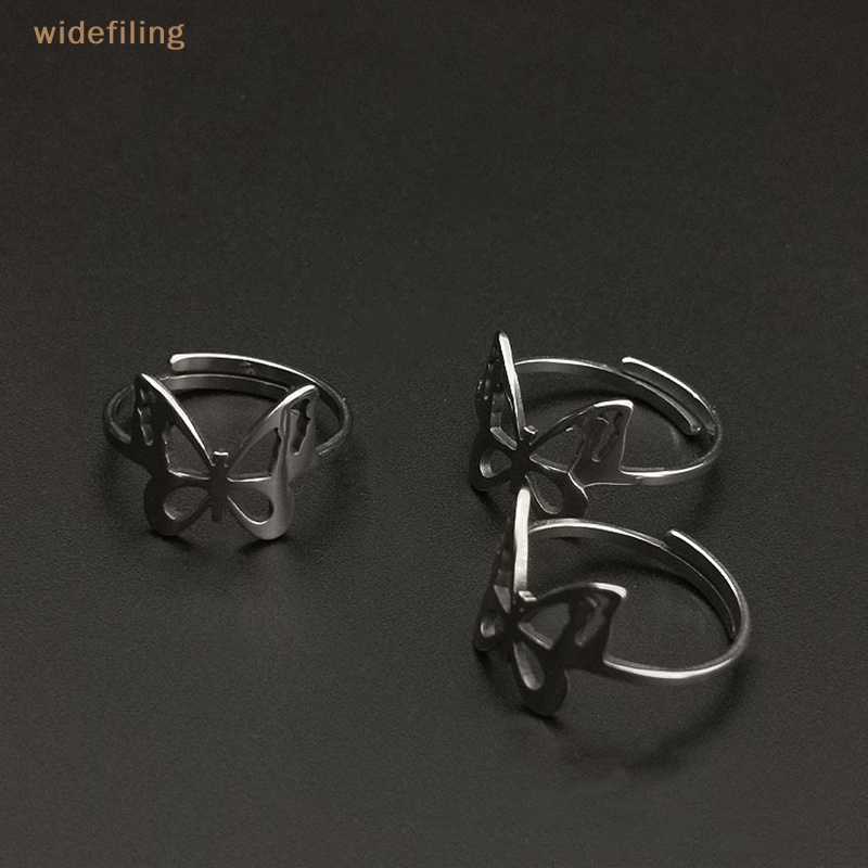 Nhẫn Hình Bướm Thiết Kế Tối Giản Có Thể Điều Chỉnh Kích Cỡ