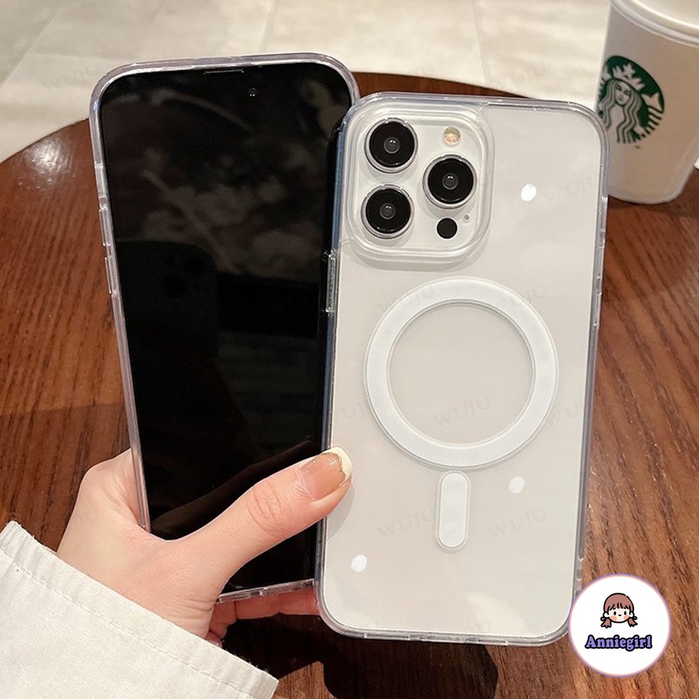 Ốp Điện Thoại TPU Mềm Trong Suốt Từ Tính Cho IPhone 11 14 Pro Max 13 Pro Max 12 IPhone X XS XR 7 8 Plus Ultra