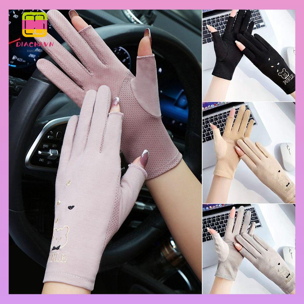 DIACHAVN Găng Tay Chống Nắng Tia UV Thời Trang Mùa Hè Cho Nữ