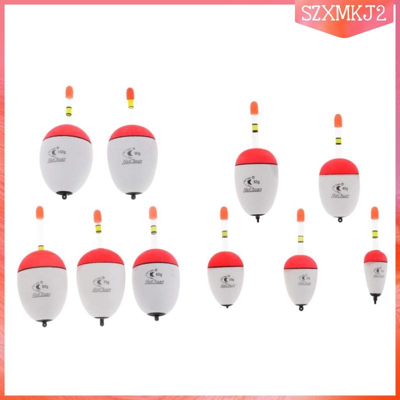 Bộ 10 Phao Câu Cá Dạ Quang 5 Kích Cỡ