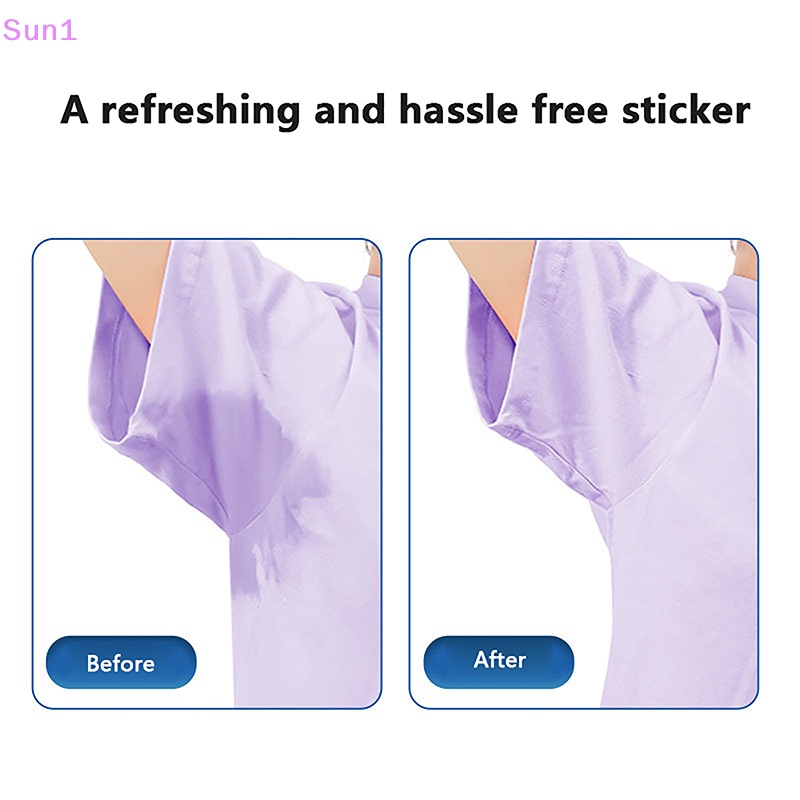Set 1 / 10 / 20 Miếng Dán Thấm Hút Mồ Hôi Cho Vùng Da Dưới Cánh Tay Tiện Dụng