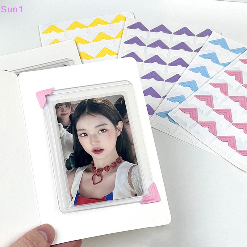 1 Set Nhãn Dán Trang Trí Góc Cố Định Màu Sắc Macaron DIY