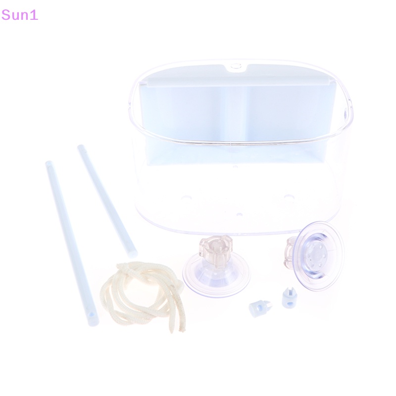 Sun1 > Khay Đựng Hạt Giống Gắn Cửa Sổ Acrylic Trong Suốt Hình Oval Có Giác Hút Mạnh Cho Chim Hoạt Động Ngoài