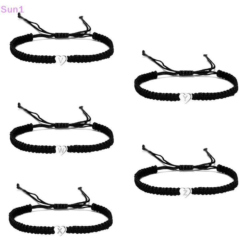 Vòng Tay Dây Bện Mặt 26 Chữ Cái A-Z Thời Trang Dành Cho Nữ