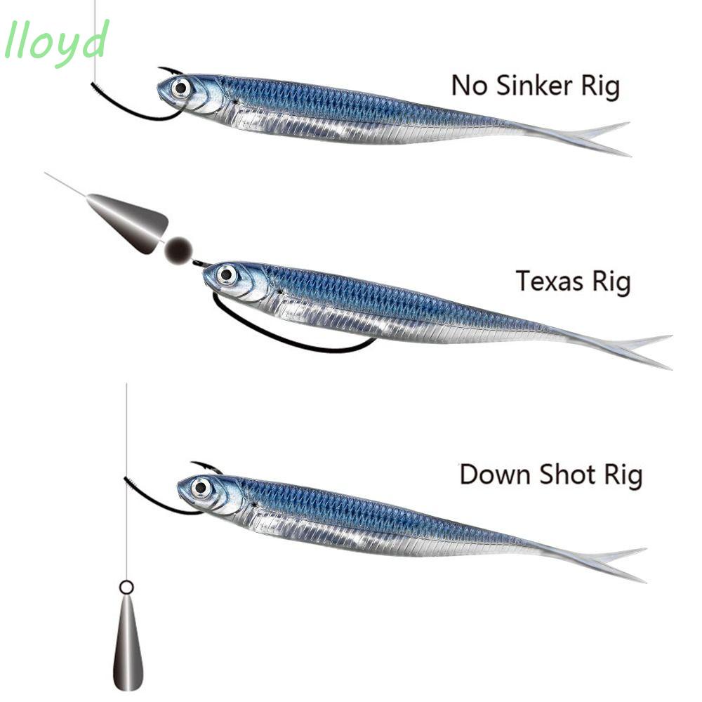 LLOYD Mồi Câu Cá Mềm Bằng Nhựa Nhiều Màu Sắc Chất Lượng Cao