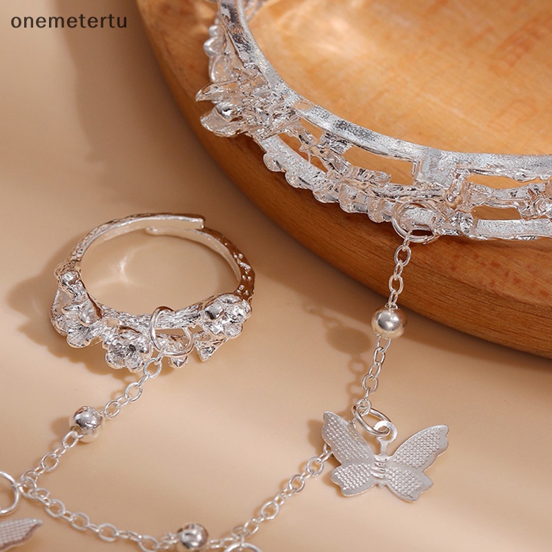 Onemetertu Phụ Kiện Trang Sức Nhẫn Có Chuông Hình Bướm Anime Tian Guan Ci Fu Hua Cheng Xie Lian Có Thể Điều Chỉnh