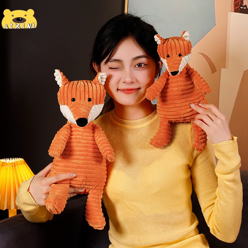 Cáo Bông Vụng Trộm Không Thể GiấuThú bông cáo nhung mềm , búp bê cao nhung