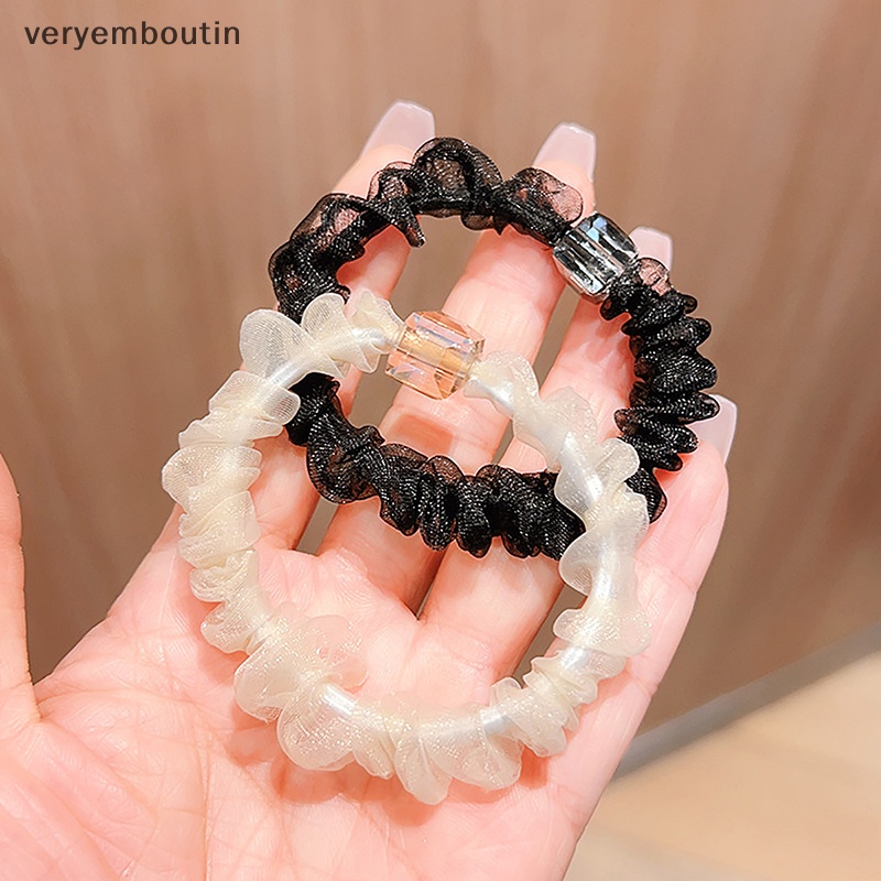 Bộ 2 Dây Cột Tóc Co Giãn Thời Trang Thanh Lịch Dành Cho Nữ