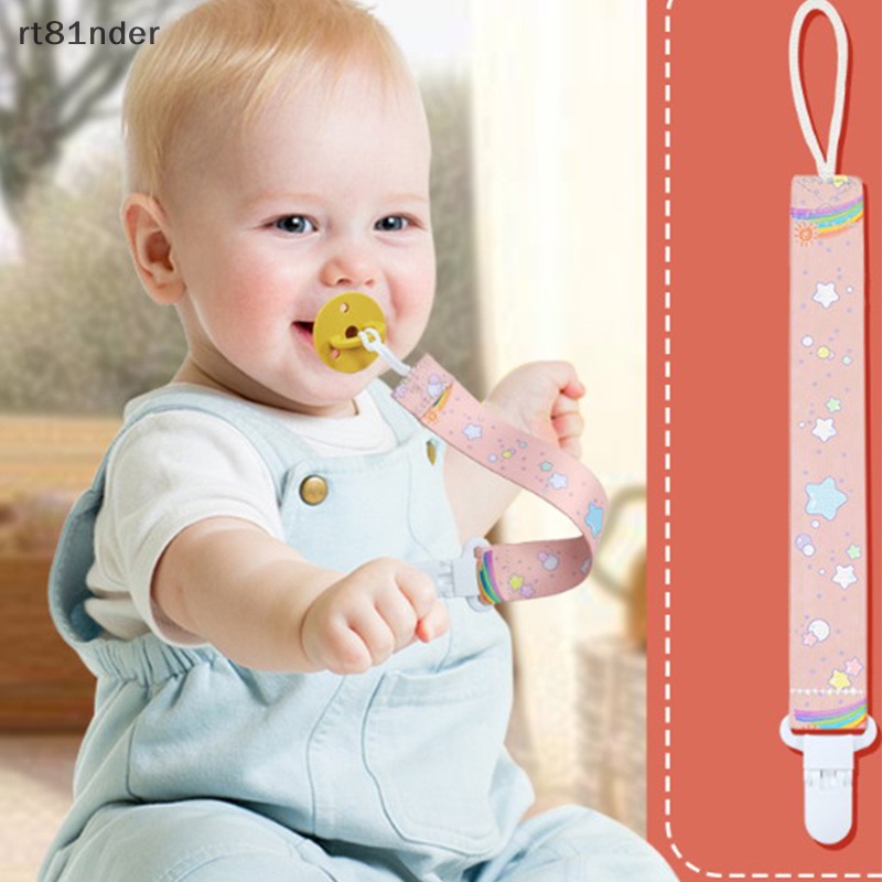 Rt Dây Kẹp Ti Giả Bằng Polyester Họa Tiết Hoạt Hình Có Khóa Cài Chống Rơi Cho Bé Ăn