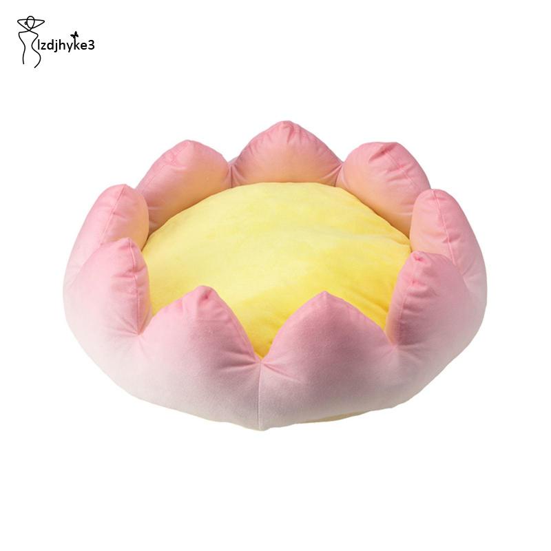 Giường Ngủ Hình Hoa Sen Chống Trượt Thoải Mái Giữ Ấm Mùa Hè Cho Thú Cưng