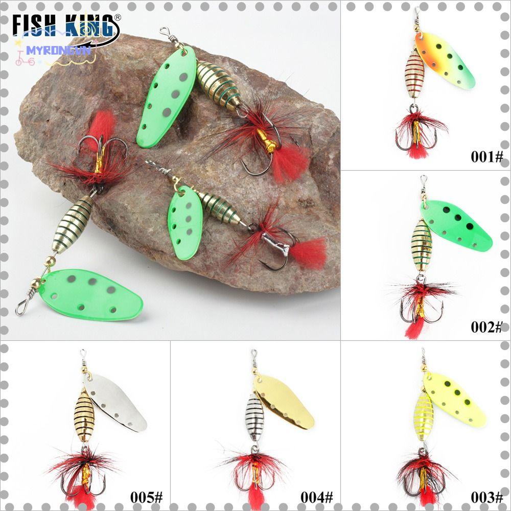 MYRONGVN Set 2 Mồi Câu Cá Đính Kim Sa Lấp Lánh Siêu Bền