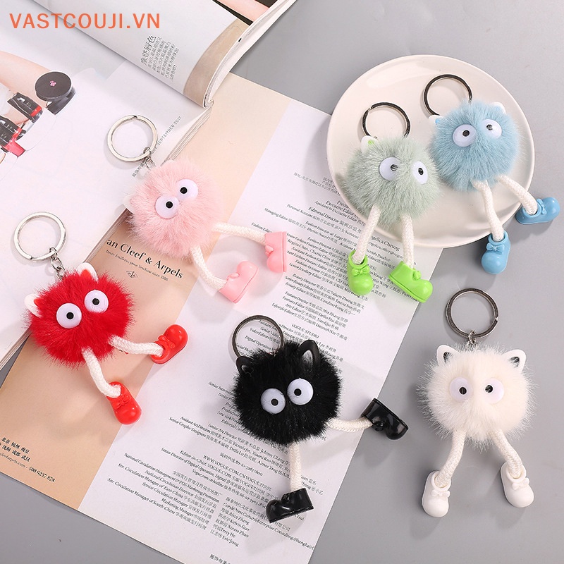 1 Móc Khóa Hình Búp Bê VASTJI Nhồi Bông Đáng Yêu