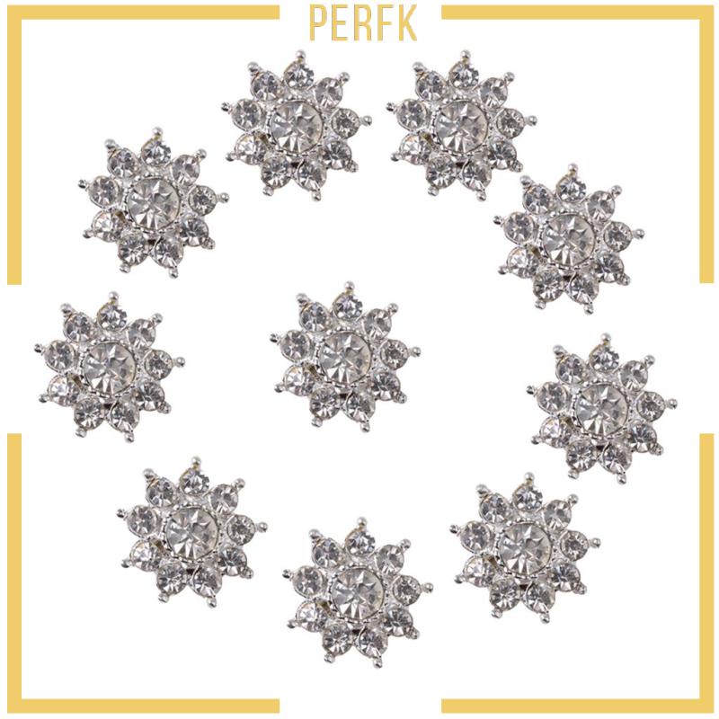 Bộ 10 Nút Đính Đá Dùng Làm Thẻ Scrapbook