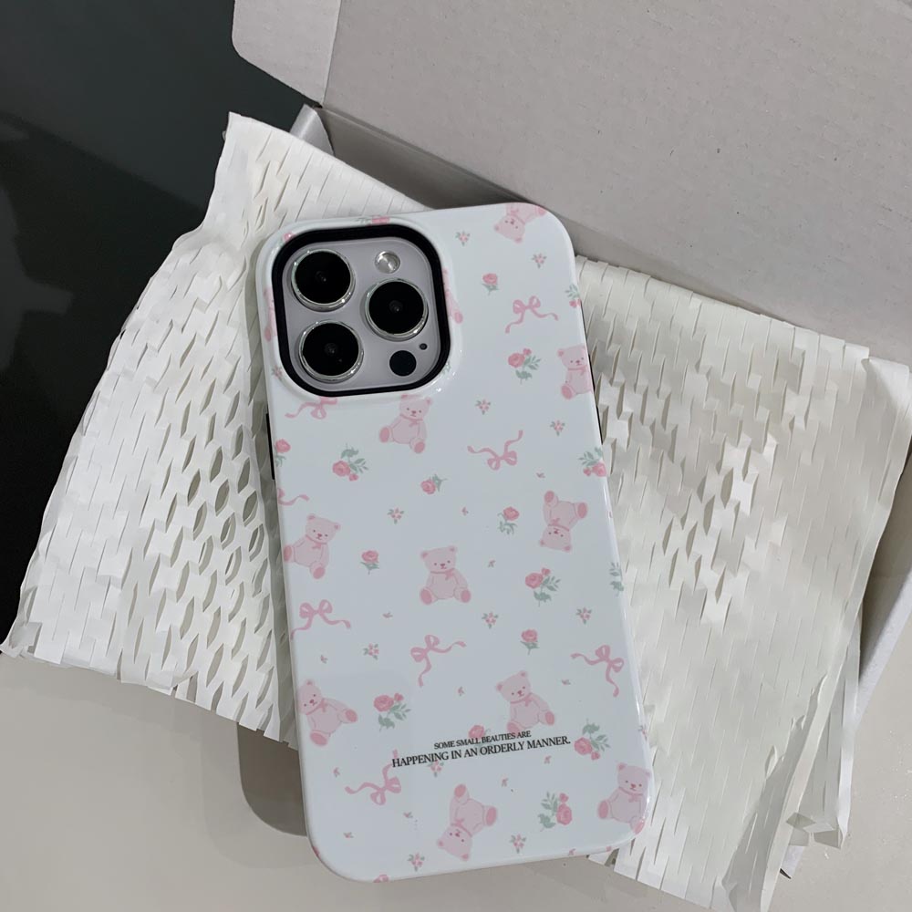 Ốp Điện Thoại Cứng Hình Gấu Cho iphone 11 12 12pro 12promax 13 13pro 13promax 14 14pro 14promax 15 15pro 15promax