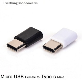 Everthinggoodingooddown Cổng Micro USB Cái Sang Type-C Đực