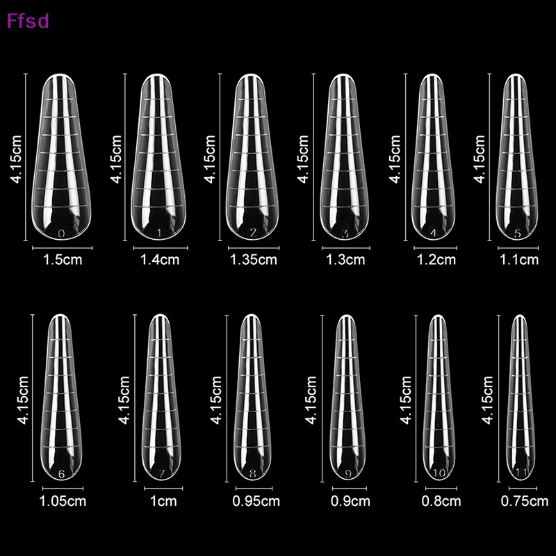 Set 120 Móng Tay Giả Hai Lớp Hệ Thống Kép Poly UV Nối Dài Móng