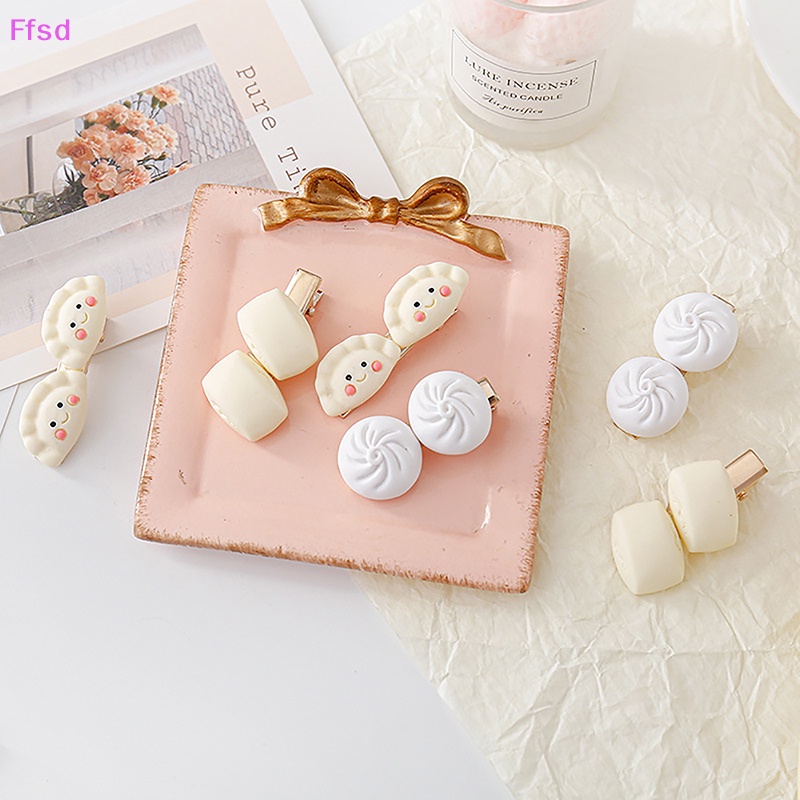 {Ffsd} Kẹp Tóc Nhỏ Nhắn Hình Bánh Bao Hấp Thức Ăn Hàn Quốc Ngọt Ngào Dễ Thương Ngọt Ngào Cho Nữ * Hàng Bán Chạy