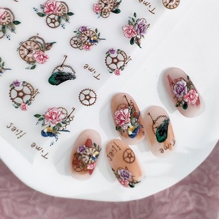  Nhãn Dán Móng Tay Mỏng Ba Chiều Thủ Công Ba Chiều Trong Suốt Mỏng Nhẹ Dễ Thương Phiên Bản KX Co-Brand
