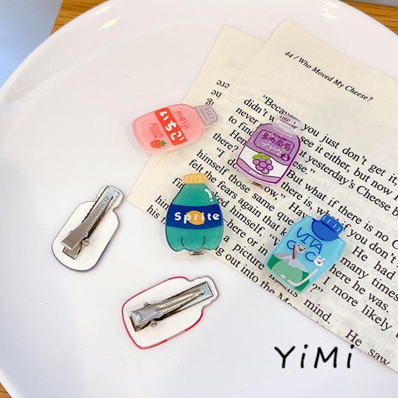 PVN60315 Kẹp Tóc Hình Bình Trà Sữa / Nước Ép Hoạt Hình Dễ Thương Cho Bé Gái