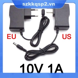 Bộ Sạc 10V 1A AC DC 10Volt 1000ma Cho CCTV 5.5mmx2.5mm US / EU plug 100-240V