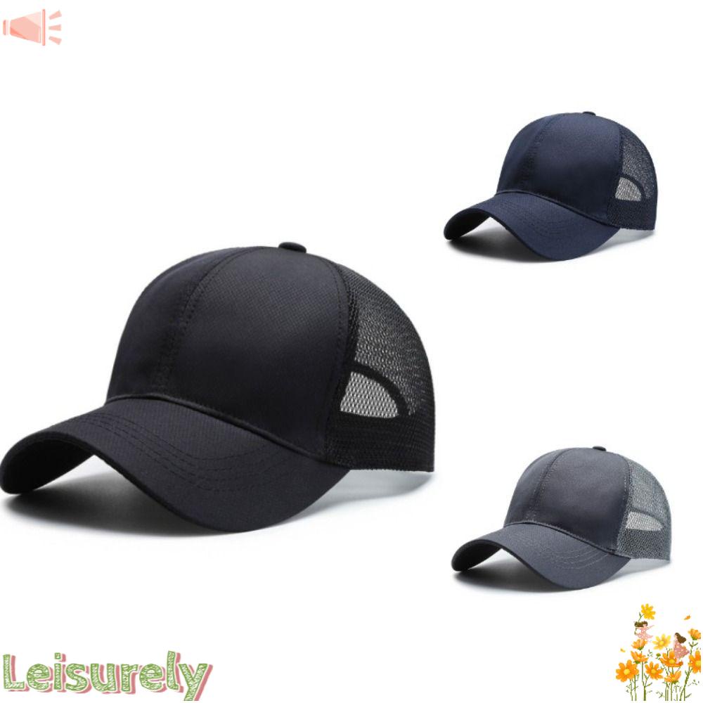 LEILY Mũ Lưỡi Trai Phối Lưới Chất Lượng Cao