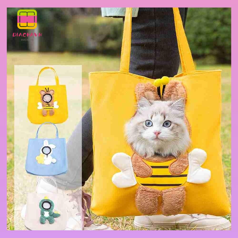 DIACHAVN Túi Xách Đựng Thú Cưng Thiết Kế Dễ Thương Tiện Dụng