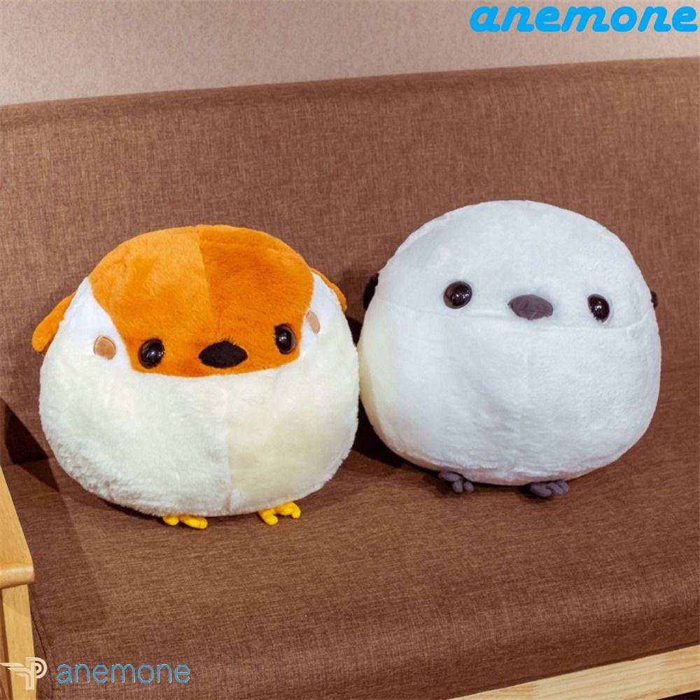 ANEMONE Đồ chơi nhồi bông Hình Chim Sẻ Hoạt Hình Bằng Cotton Mềm Mại