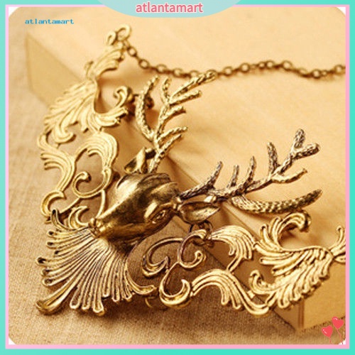 Túi Đựng Đồ Dùng Cao Cấp Tiện Dụng| Vòng cổ Hợp Kim Mặt Hình Đầu Hươu Phong Cách Retro