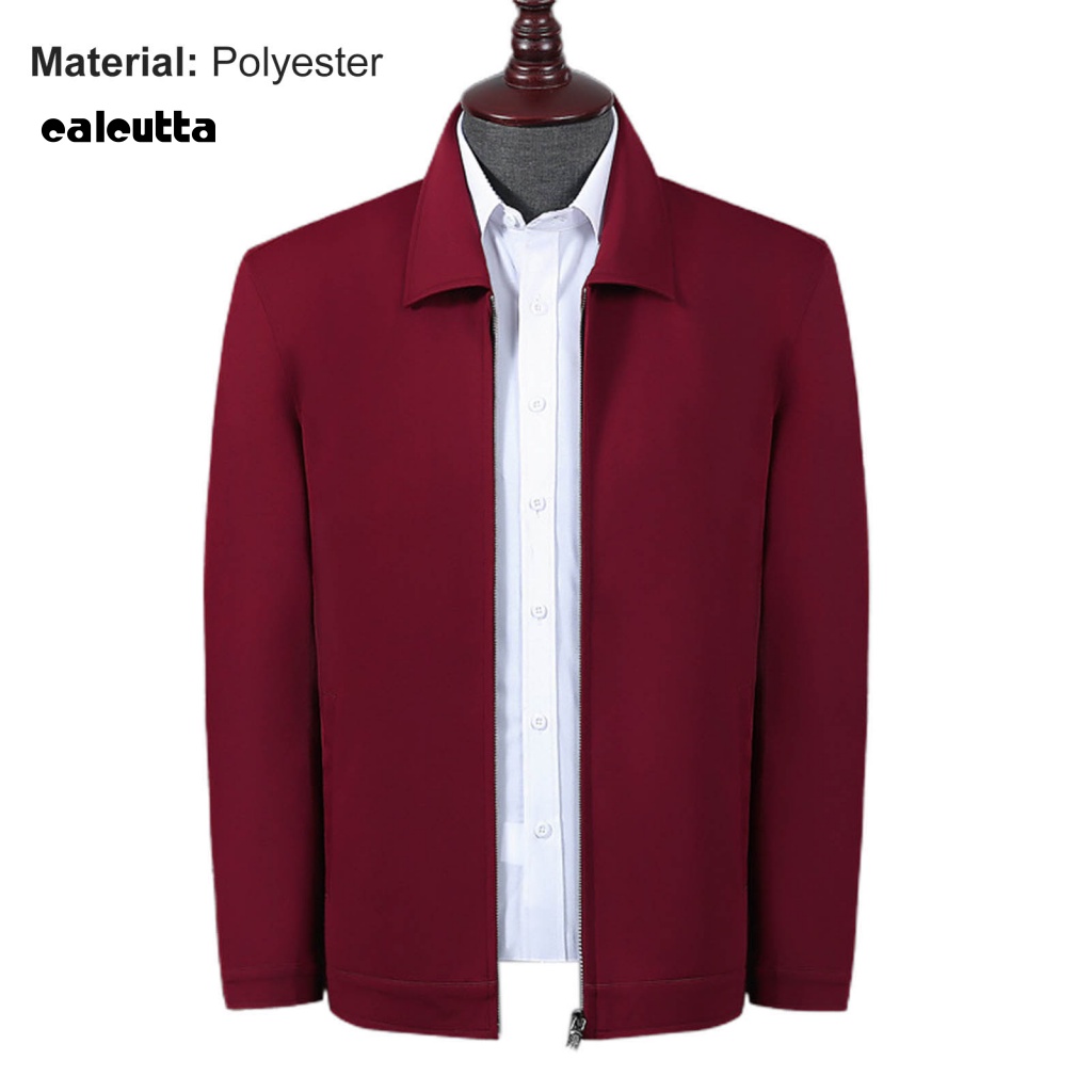 Áo Khoác Cổ Bẻ Dáng Rộng Màu Trơn Thời Trang Mùa Xuân Cho Nam