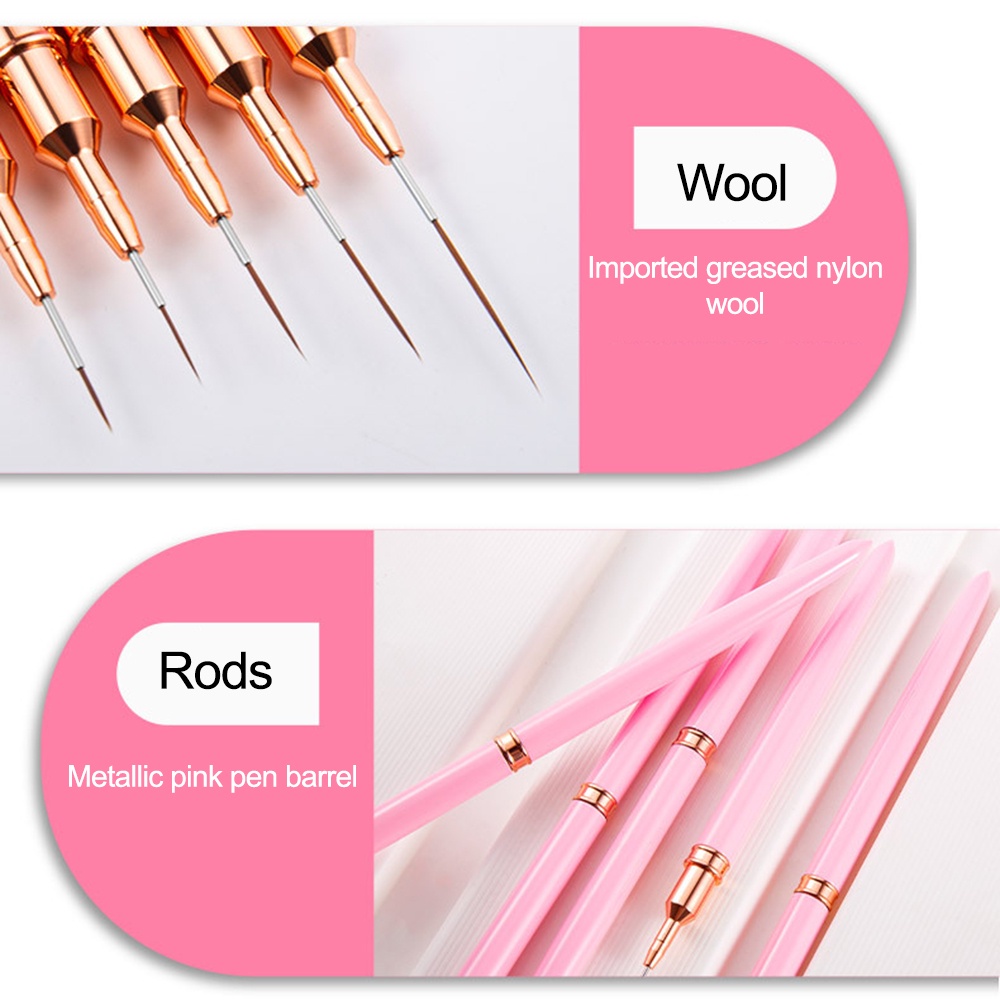 Cọ Vẽ Trang Trí Móng Tay Nghệ Thuật 7 9 11 15 20mm