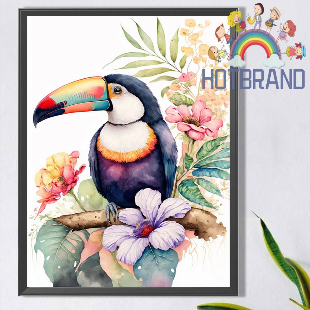 Tranh Đính Đá Kim Cương Toàn Bộ 5D DIY Hình Vẽ Megalodon Trang Trí Nhà Cửa