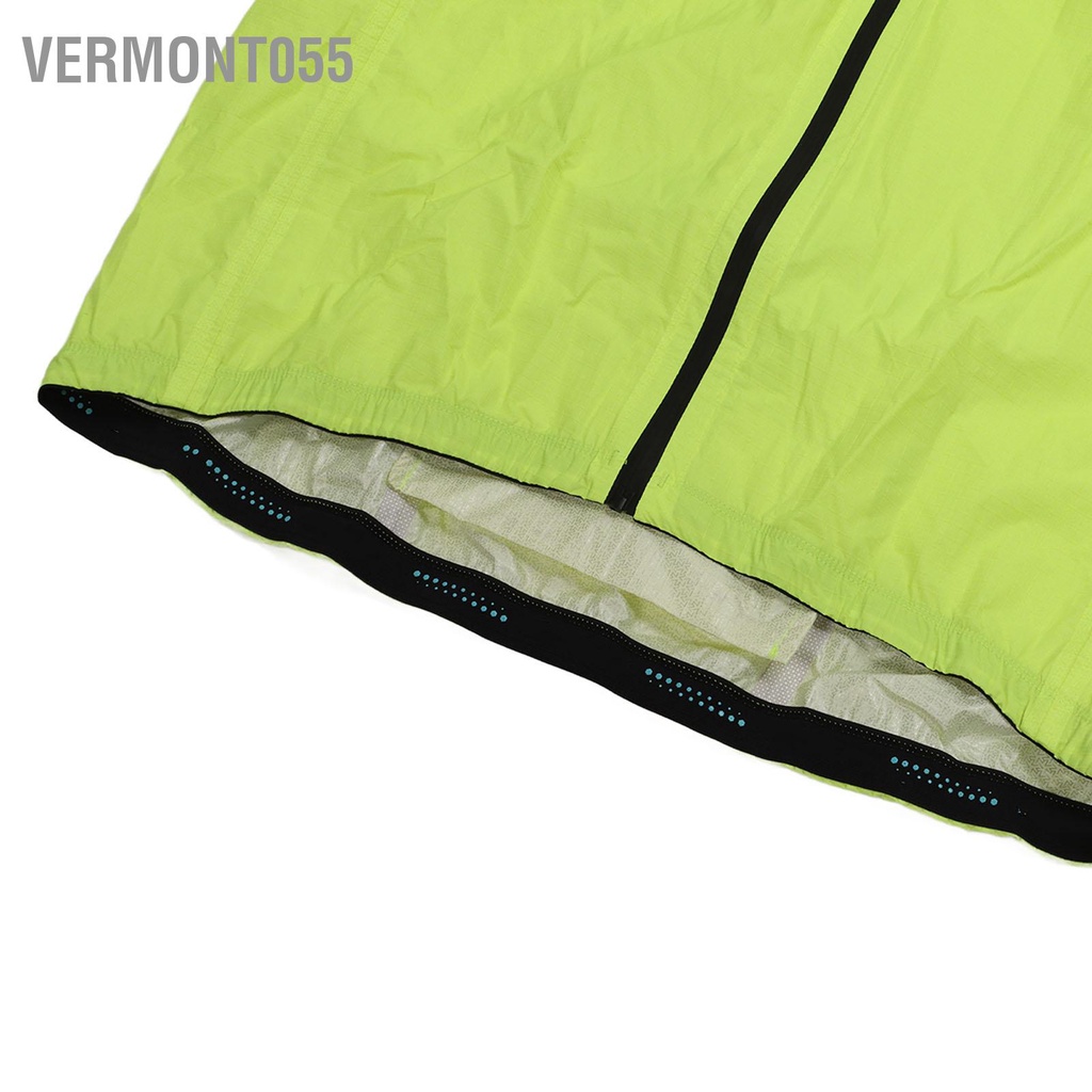 Vermont055 Bốn Mùa Mỏng Chống Thấm Nước Áo Mưa Đi Xe Đạp Thoáng Khí Khoác Nam Nữ Vàng Huỳnh Quang