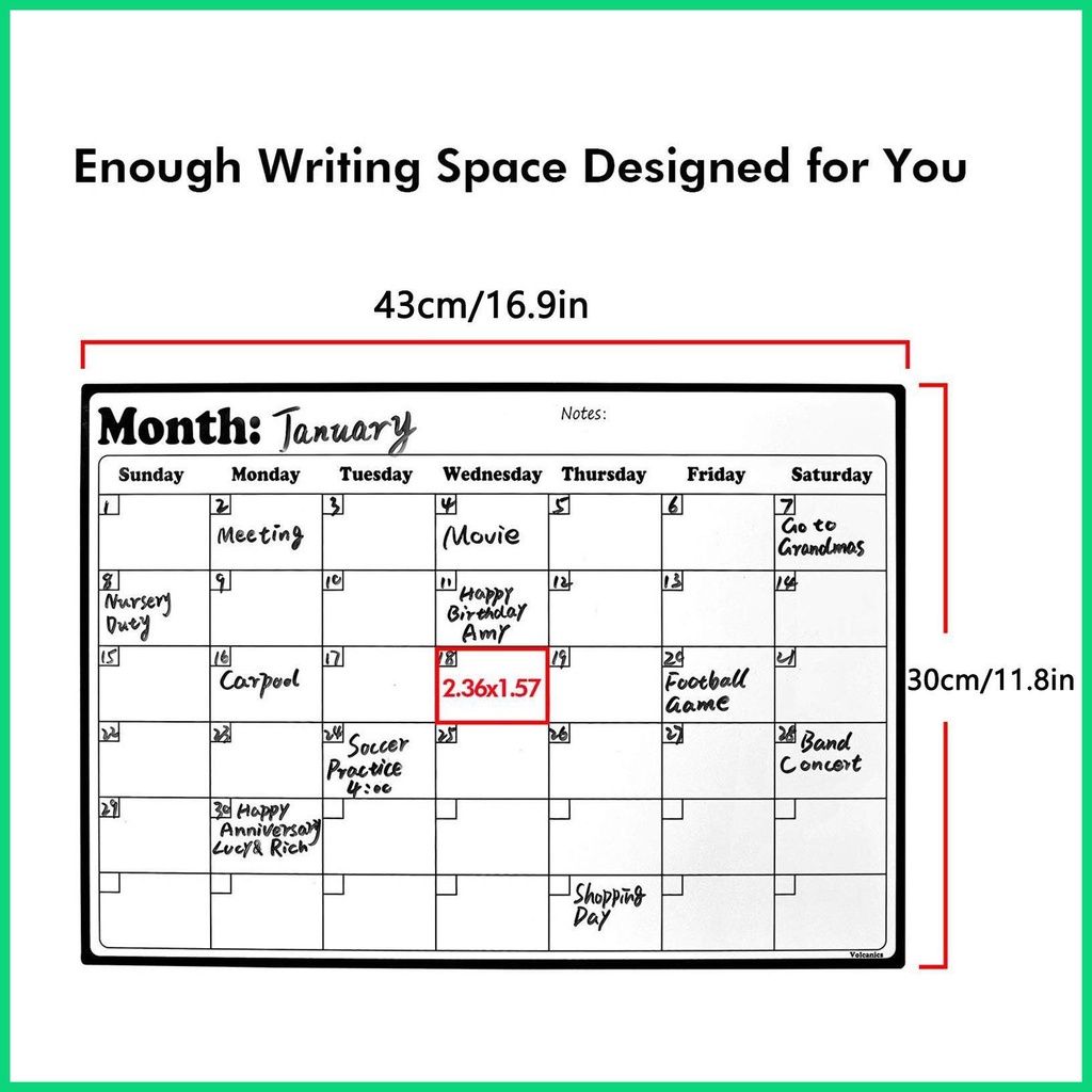 Lịch Nam Châm Gắn Tủ Lạnh Theo Tháng Tiện Lợi