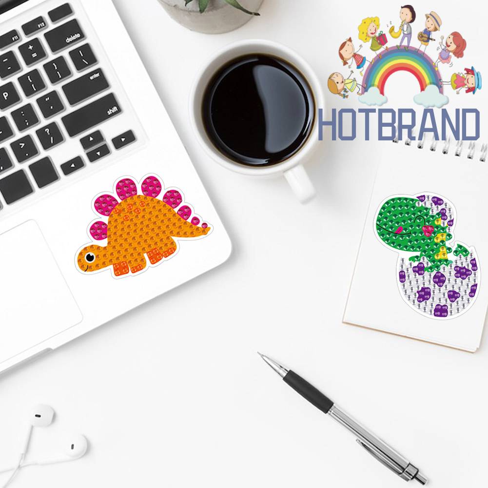 Bộ Tranh Đính Đá Tự Làm Họa Tiết Hoạt Hình Dễ Thương Cho Bé