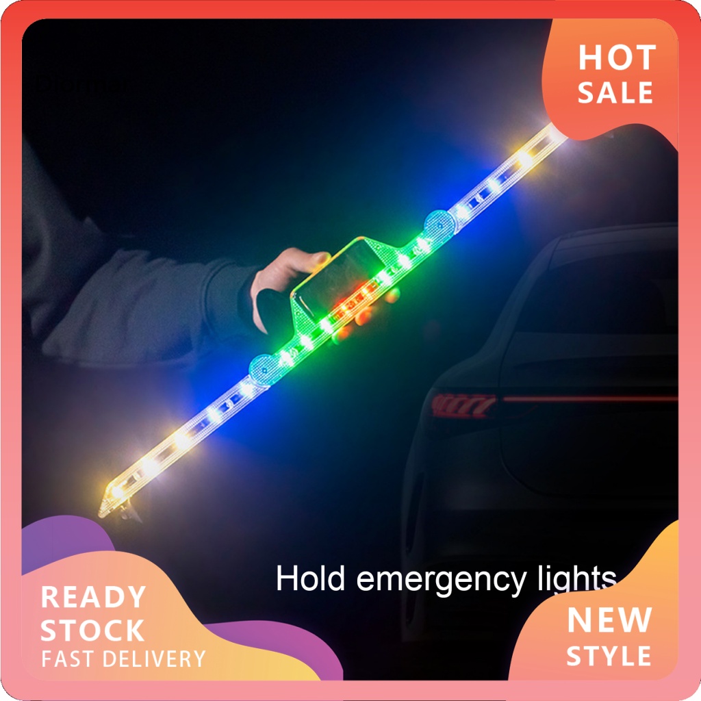 1 Bộ Đèn Cảnh Báo Khẩn Cấp Hình Tam Giác Có Thể Gấp Gọn Tiện Dụng Cho Xe Hơi