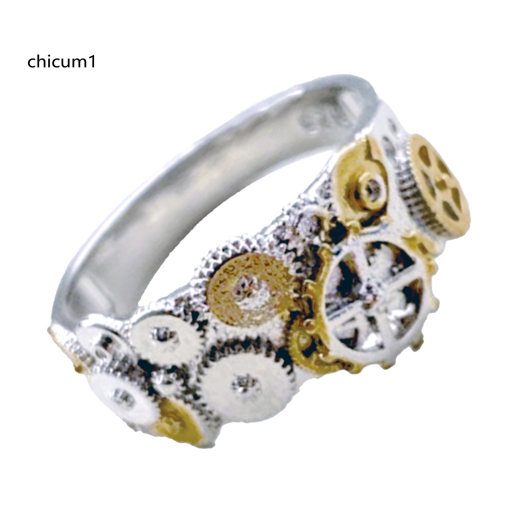 Nhẫn Đồng Hồ Hình Bánh Răng Phong Cách Vintage